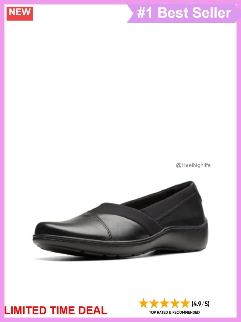 Leather Ruched Flats with Ultimate Comfort Footbed Slip Resistant